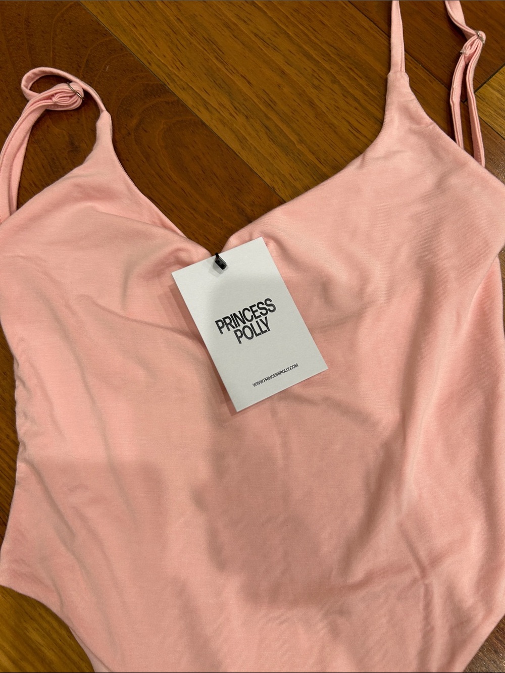Ladies size 4 new with tags princess Polly pink bodysuit - Picture 4 of 12